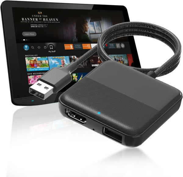 InnoAuto Car TV Adapter TV Mate Pro, HDMl Multimedia Mate Adapter, Car TV Converter for Fire TV Stick, Switch, Game Consoles,Screen Throwers, DVD, SetTop Boxes, Carplay Box, Plug and Play